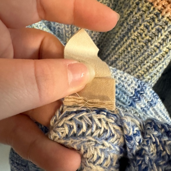 ⭐️3for10⭐️ Soft Surroundings Karlie Knit Sweater Striped Women’s Medium 6 8 l - Picture 7 of 11